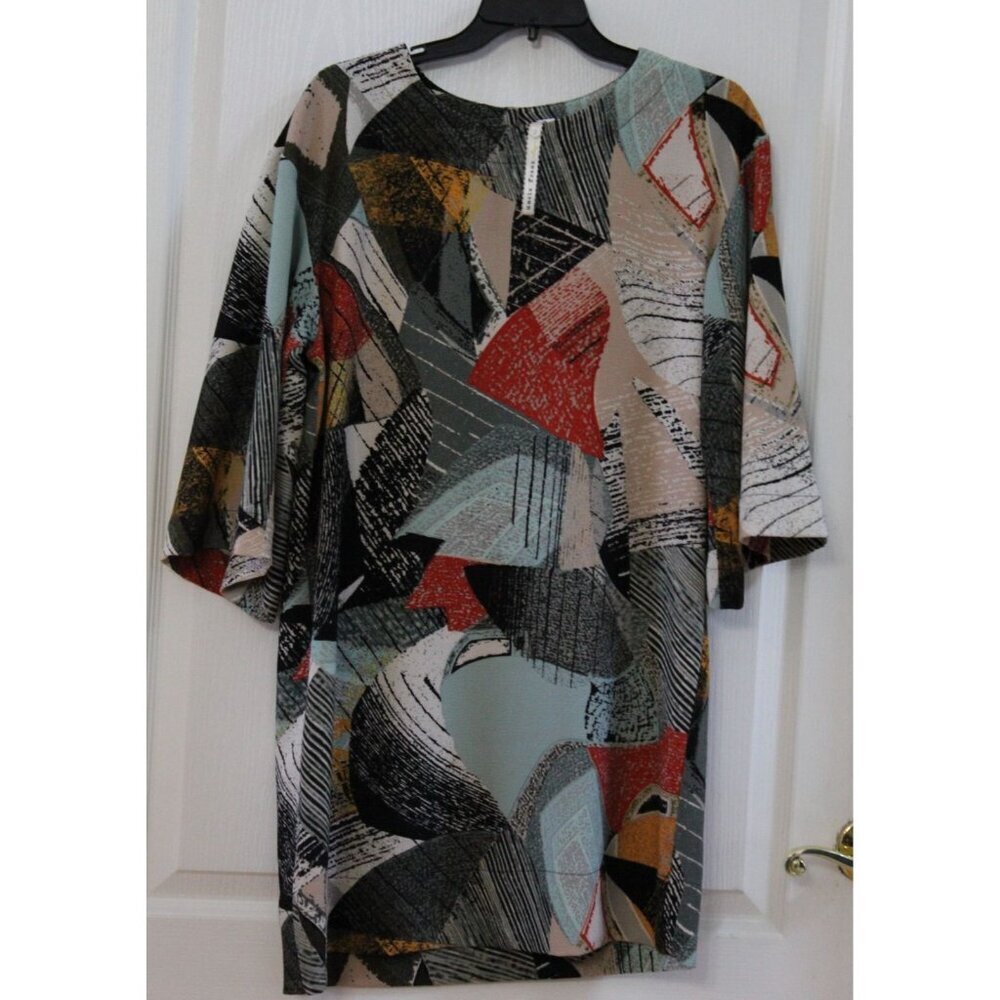 Uncle Frank Mini Dress Women's Size Small Flare Geometric Pattern